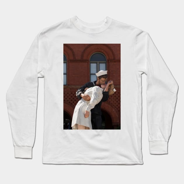 Key West Art - A Sailor's Kiss © Long Sleeve T-Shirt by PrinceJohn